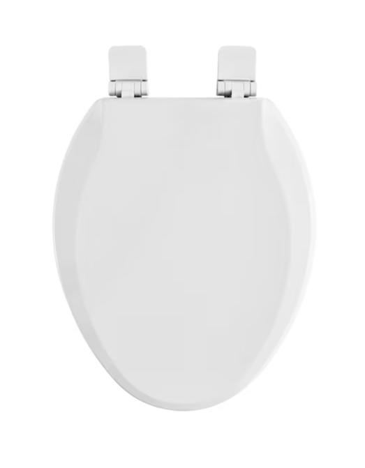 Photo 1 of American Standard Bedminster Wood White Elongated Soft Close Toilet Seat