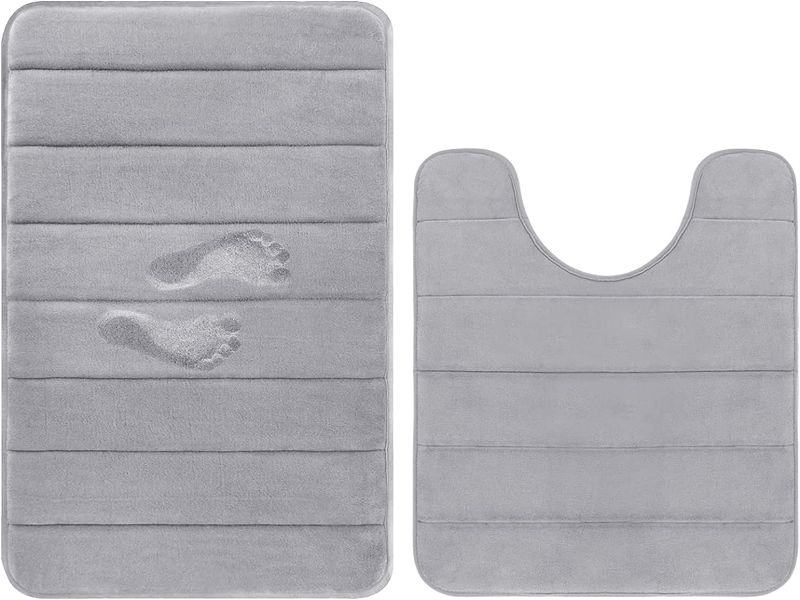 Photo 1 of  Memory Foam Bath Mat Large 20X32 WHITE