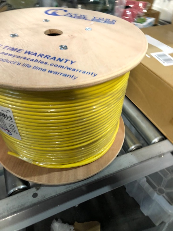 Photo 2 of NewYork Cables Cat6a Riser Cable 1000ft - Certified 100% Solid Bare Copper Cat 6a Ethernet 