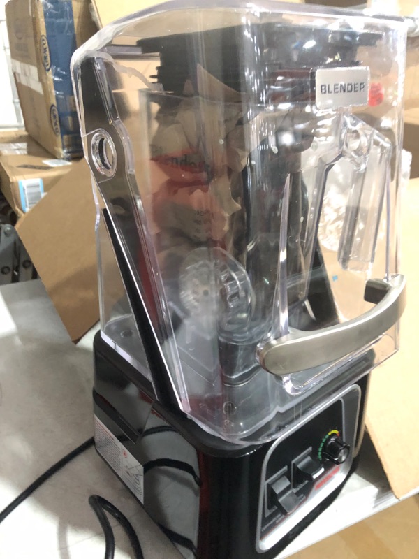 Photo 4 of **SEE NOTES****MAJOR DAMAGE 
CRANDDI Commercial Quiet Blender, 2200 Watt Professional Countertop Blender with BPA-