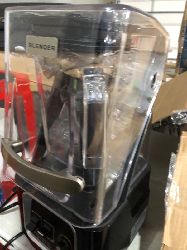 Photo 2 of **SEE NOTES****MAJOR DAMAGE 
CRANDDI Commercial Quiet Blender, 2200 Watt Professional Countertop Blender with BPA-