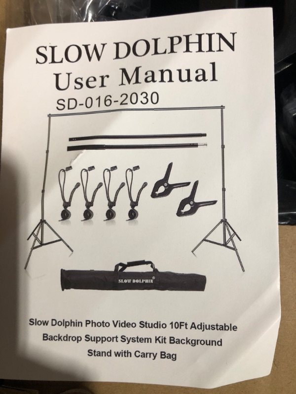 Photo 4 of SLOW DOLPHIN Photo Video Studio 10ft (W) x 9.2ft (H) Heavy Duty Adjustable Photography 