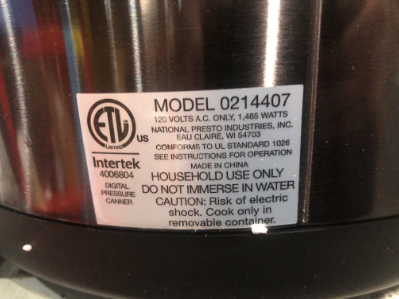 Photo 1 of 12 Qt Electric Pressure Canner