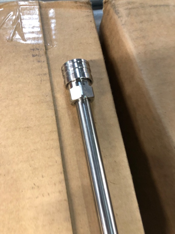 Photo 2 of RIDGE WASHER Pressure Washer Wand Extension, 60 Inch Replacement Pressure Washer Lance, Stainless Steel Power Washer Extender Wand, 1/4” Quick Connect Fitting, 4000 PSI