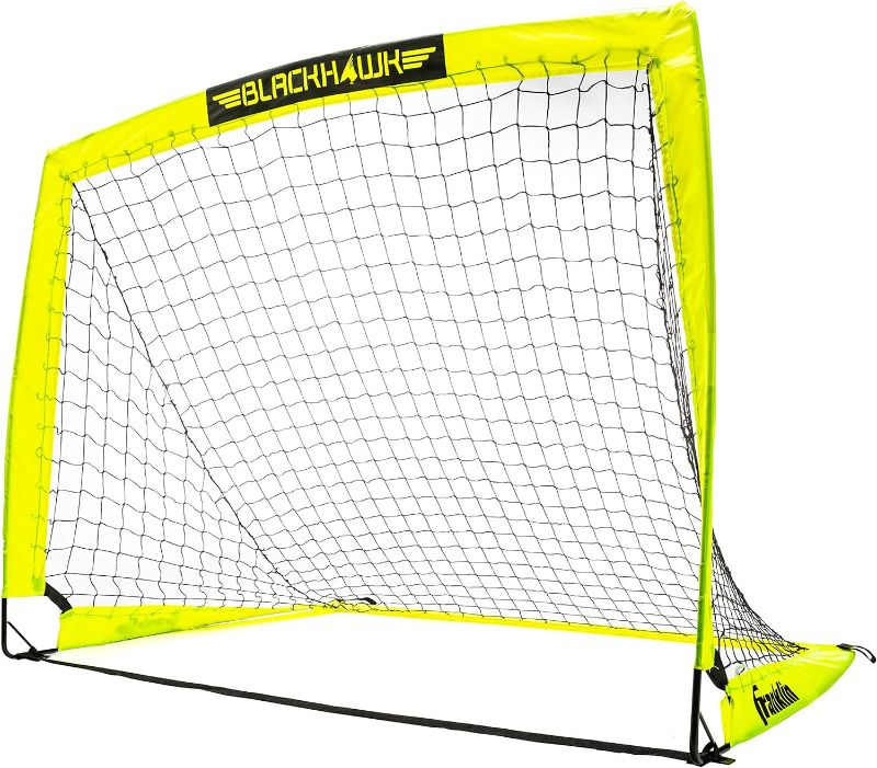 Photo 1 of Franklin Sports Blackhawk Soccer Goal - Pop Up Backyard Soccer Nets