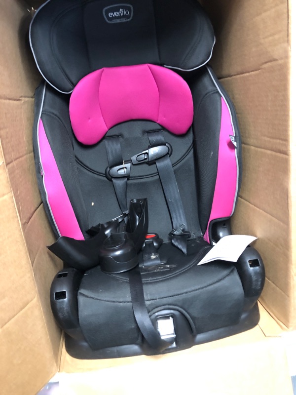 Photo 2 of *COVER NEEDS WASHING* Evenflo Chase Sport Harnessed Booster Car Seat, Jayden 18x18.5x29.5 Inch (Pack of 1)