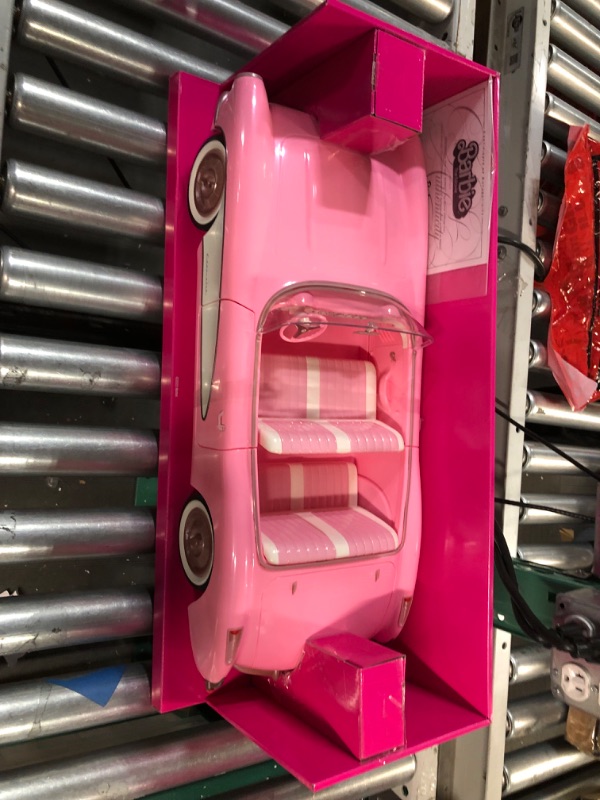 Photo 3 of Barbie The Movie Collectible Car, Pink Corvette Convertible (HPK02)