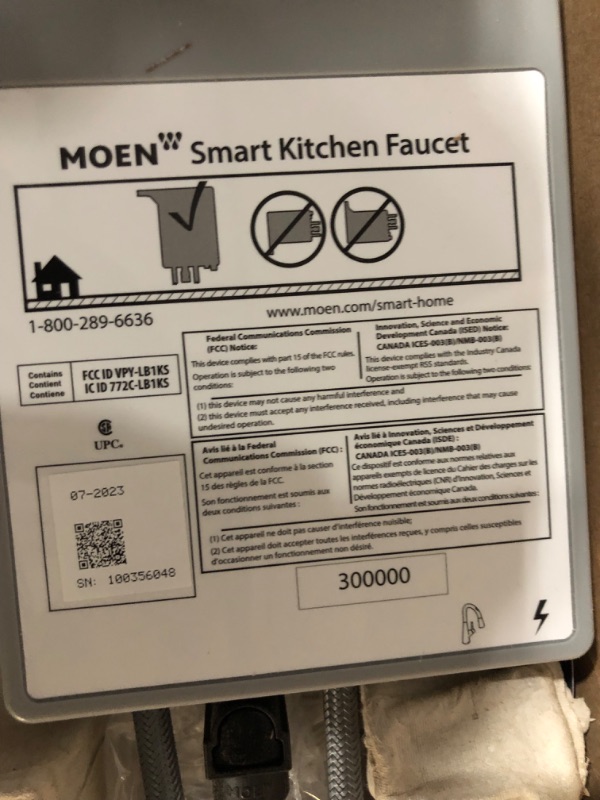 Photo 8 of ***READ NOTES*****
Moen Sleek Spot Resist Stainless One-Handle Smart Touchless Kitchen Faucet Pull Down Sprayer, Voice Control, and Power Boost, 7864EVSRS Spot Resist Stainless Voice Control