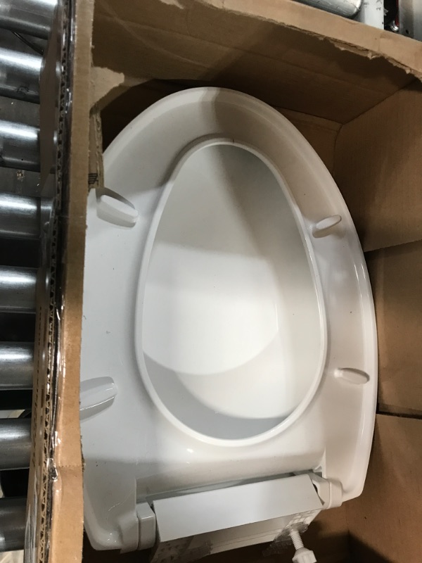 Photo 4 of *COVER ON FASTENER ONE SIDE IS MISSING *TOTO SS154#11 Traditional SoftClose Elongated Toilet Seat, Colonial White