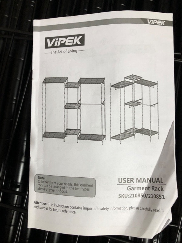 Photo 3 of **PARTS** **SEE CLERK NOTES** VIPEK V6 Wire Garment Rack/Heavy Duty Clothes Rack 