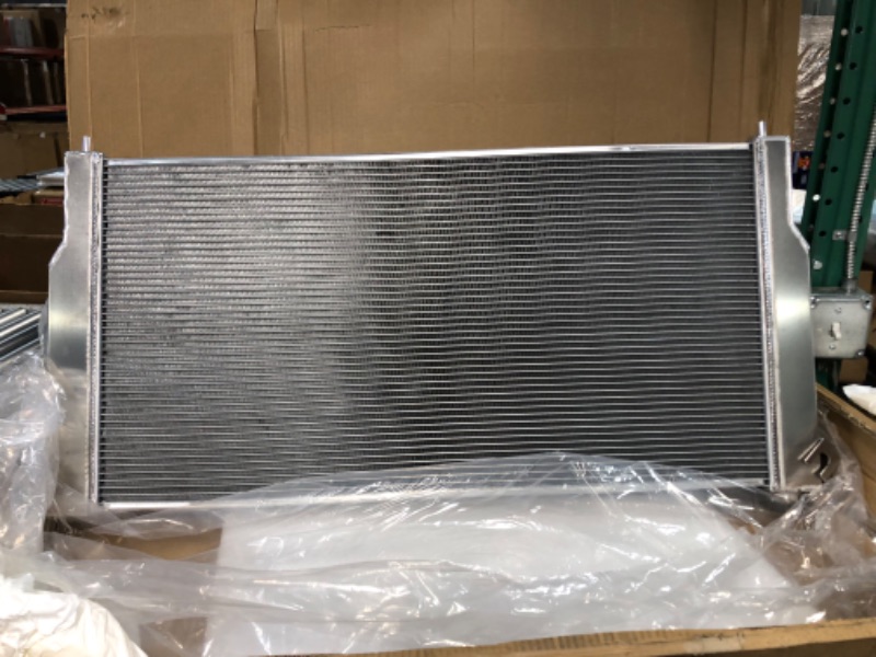 Photo 3 of *STOCK IMG AS REF* OzCoolingParts 94-02 Dodge Ram-Series Radiator, 4 Row Core Aluminum Radiator for 1994-2002 1995 1996 97 98 99 01 Dodge Ram 2500/3500 5.9L V8 Turbo Diesel Cummins