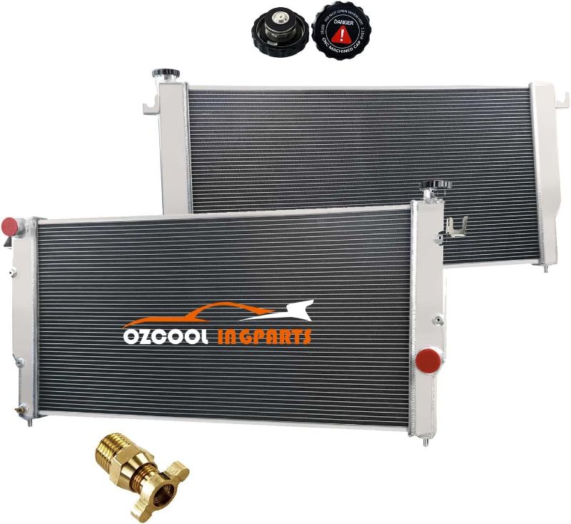 Photo 1 of *STOCK IMG AS REF* OzCoolingParts 94-02 Dodge Ram-Series Radiator, 4 Row Core Aluminum Radiator for 1994-2002 1995 1996 97 98 99 01 Dodge Ram 2500/3500 5.9L V8 Turbo Diesel Cummins