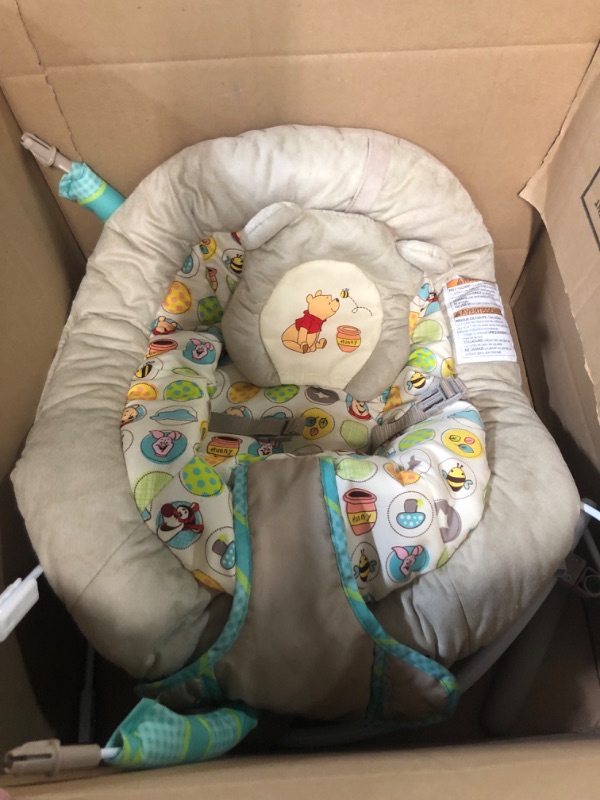 Photo 3 of Bright Starts Disney Baby Winnie the Pooh Baby Bouncer Soothing Vibrations 