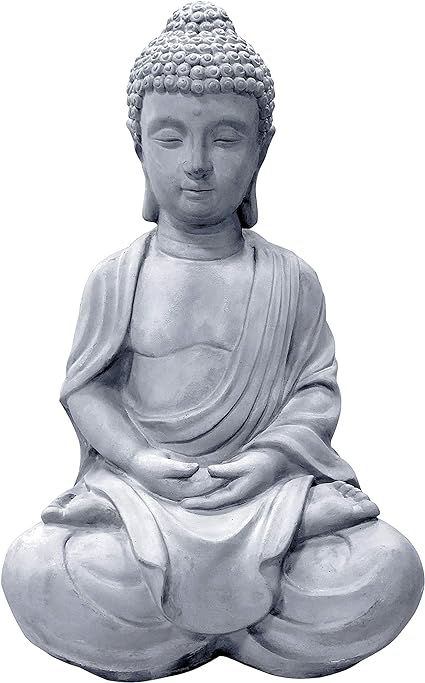 Photo 1 of **STOCK PHOTO REFERENCE ONLY**Buddha Statue Gray Concrete 25.6"