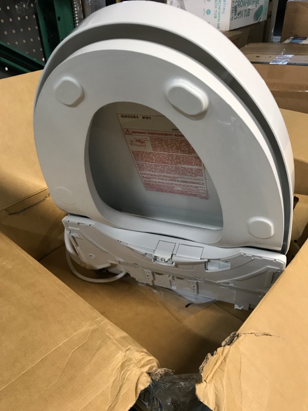 Photo 3 of **NONREFUNDABLE**FOR PARTS OR REPAIR**SEE NOTES**
TOTO SW3084#01 WASHLET C5 Electronic Bidet Toilet Seat with PREMIST and EWATER+ Wand Cleaning, Elongated, Cotton White C5 Elongated Cotton White Toilet Seat