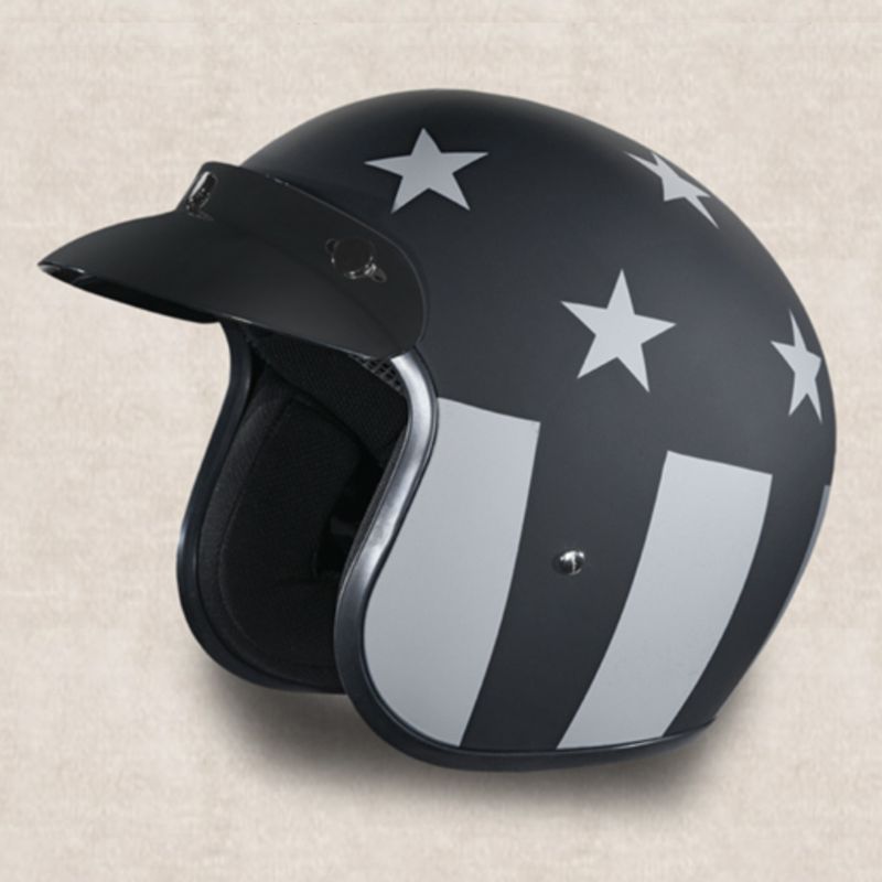 Photo 1 of **NON REFUNDABLE NO RETURNS SOLD AS IS*******
Daytona Helmets Half Skull Cap Motorcycle Helmet – DOT Approved *captain america size: L