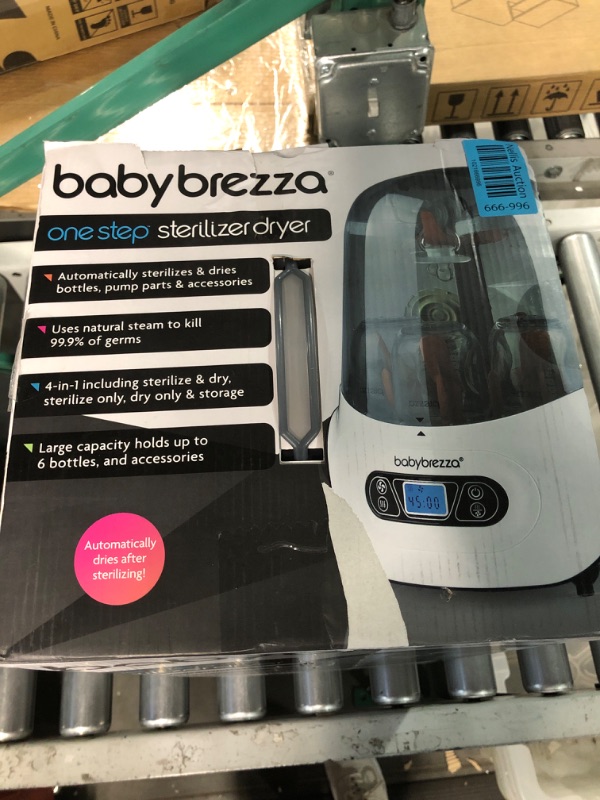 Photo 3 of Baby Brezza Baby Bottle Sterilizer and Dryer Machine – Electric Steam Sterilization - Universal Fit - Pacifiers, Glass, Plastic, and Newborn Feeding Bottles