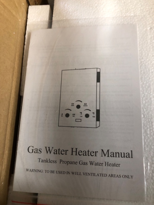 Photo 7 of **PARTS ONLY-SEE COMMENTS** Tankless Water Heater 5.26GPM 20L Outdoor Portable GasHot Water Heater Instant Propane Water Heater with Digital Display Multi-Protection for Camping Trips Boat Cabins