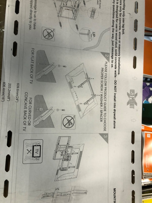 Photo 5 of ELIVED Long Extension TV Mount for Most 37-75 Inch TV 