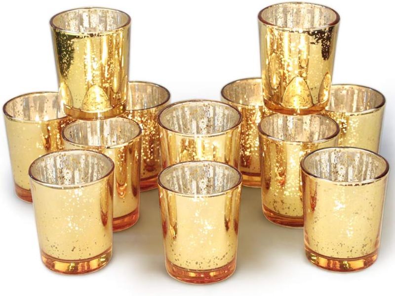 Photo 4 of  Votive Candle Holders Tealight Candle Holders in Bulk for Table Centerpiece Set of 18pc