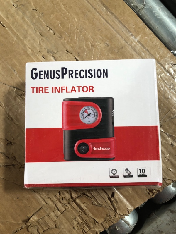 Photo 2 of Portable Air Compressor Tire Inflator w/Pressure Gauge & Accessories for Fast, Simple & Accurate Tire Pressuring for Bike, Car, Inflatables & More | Electric Air Pump Tire Pump