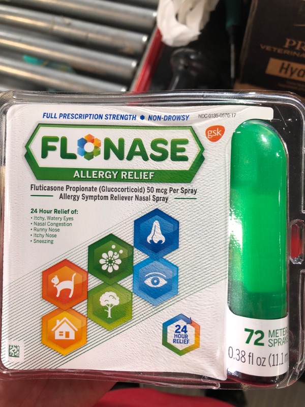 Photo 2 of Flonase Allergy Relief , 24 Hour Non Drowsy Allergy Medicine, Metered Nasal Spray - 72 Sprays