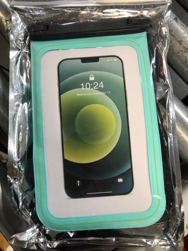Photo 1 of [2 Pcs] Waterproof Phone Pouch Floating, Large Waterproof Cell Phone Case, IPX8 Waterproof Dry Bag with Lanyard for iPhone 14 Pro Max/ 13/12/ 11/ Galaxy S23 Ultra/ S22 Vacation Swimming - Black/Green