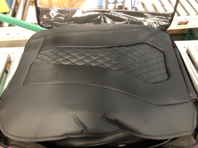 Photo 2 of **USED BUT APPEARS NEW**  Coverado Leather Seat Covers Universal Fit Most Sedans, SUVs and Trucks, Black Black FullSet