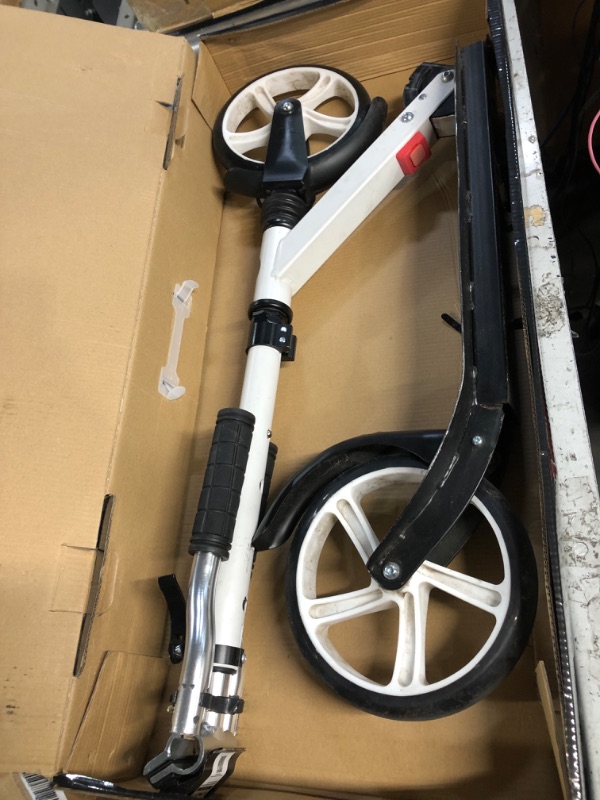 Photo 4 of * item damaged * sold for parts * repair * 
WAYPLUS Kick Scooter for Ages 6+,Kid, Teens & Adults. Max Load 240 LBS. Foldable, Lightweight, 8IN Big Wheels for Kids