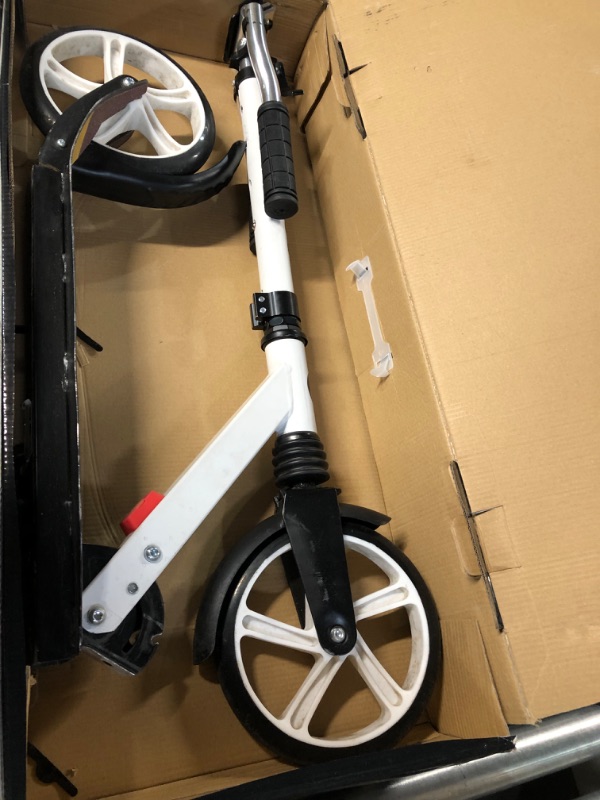 Photo 2 of * item damaged * sold for parts * repair * 
WAYPLUS Kick Scooter for Ages 6+,Kid, Teens & Adults. Max Load 240 LBS. Foldable, Lightweight, 8IN Big Wheels for Kids