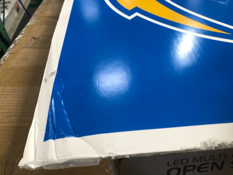 Photo 2 of **BENT/CREASED, SEE PHOTOS** 34"x22.5" Los Angeles Chargers Graphic Poster Board