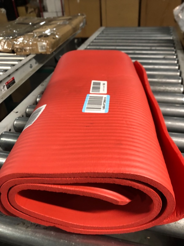 Photo 3 of 2' Wide Red Yoga Mat