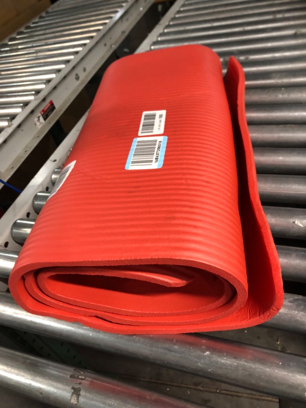 Photo 2 of 2' Wide Red Yoga Mat