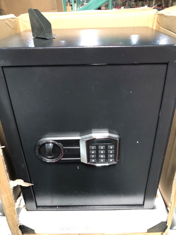 Photo 1 of Fireproof Wall Safe Between Stud to Fit 16" Wall Cavity, In Wall Safe with Electronic Keypad Key and Removable Shelf, Security Home Wall Safes for Firearms Money Medicine Valuables 56EH
