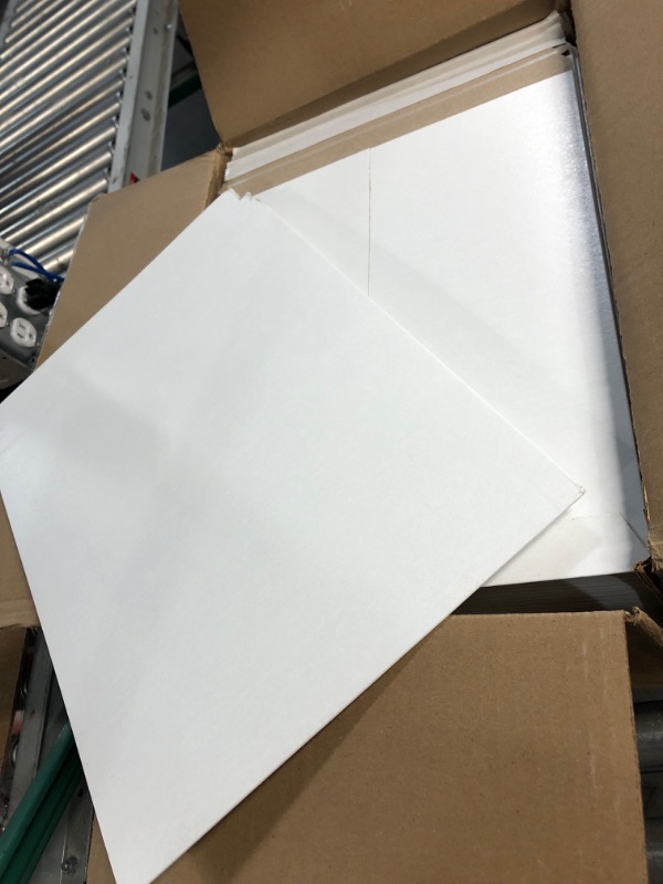 Photo 2 of **USED BUT APPEARS NEW**  Stayflats Plus Mailers | Rigid Shipping Envelopes | Tamper Evident Security with Peel & Seal Pressure Sensitive Closure | Built-in Corner Protection| White | 100 Per Case | 12-3/4" x 15" 12.75" x 15" - 100 count White