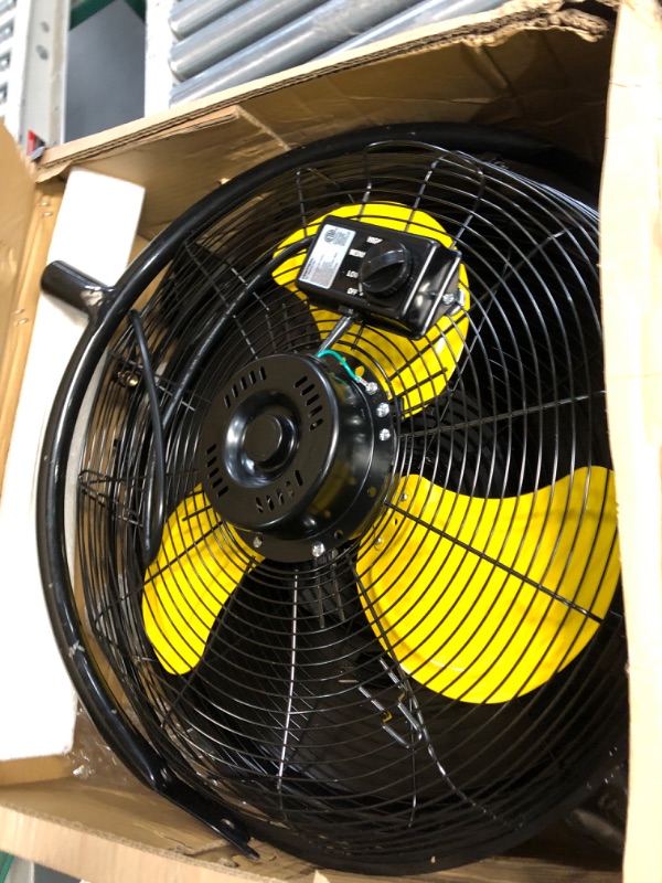 Photo 2 of **DENTED, SEE PHOTOS** VENTISOL 18 Inch Tilting Pedestal Fan, 3-Speed High Velocity Stand Fan 4,012CFM Heavy-duty Metal Construction for Commercial, Residential,Industrial,Warehouse,Worksites,Gym,Garage 18"