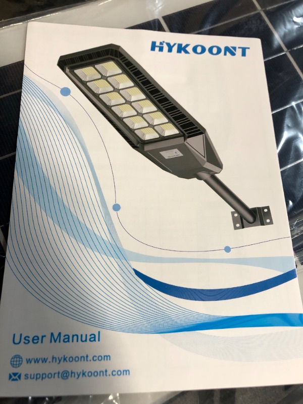 Photo 2 of **USED BUT APPEARS NEW**  Adewalk Solar Street Light 1600W, Solar Street Lights Outdoor Waterproof 120000 Lumens, Solar Powered Street Light with Dusk to Dawn for Parking Lot, 2 Pack 1600W2PACK