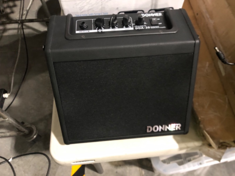 Photo 2 of **NON REFUNDABLE NO RETURNS SOLD AS IS***************
**PARTS ONLY** **
**PARTS** **SEE CLERK NOTES** Donner Mini Electric Drum Amp 20W Wireless Electronic