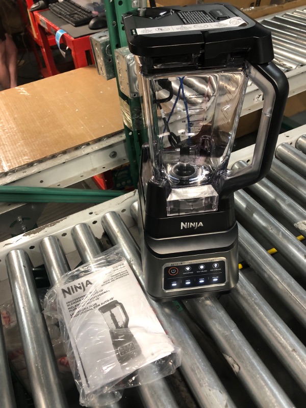 Photo 2 of **MISSING BLADE/CUTTER** Ninja BN701 Professional Plus Bender, 1400 Peak Watts, 3 Functions for Smoothies, Frozen Drinks & Ice Cream with Auto IQ, 72-oz.* Total Crushing Pitcher & Lid, Dark Grey 72 oz. Pitcher (64 oz max liquid capacity)