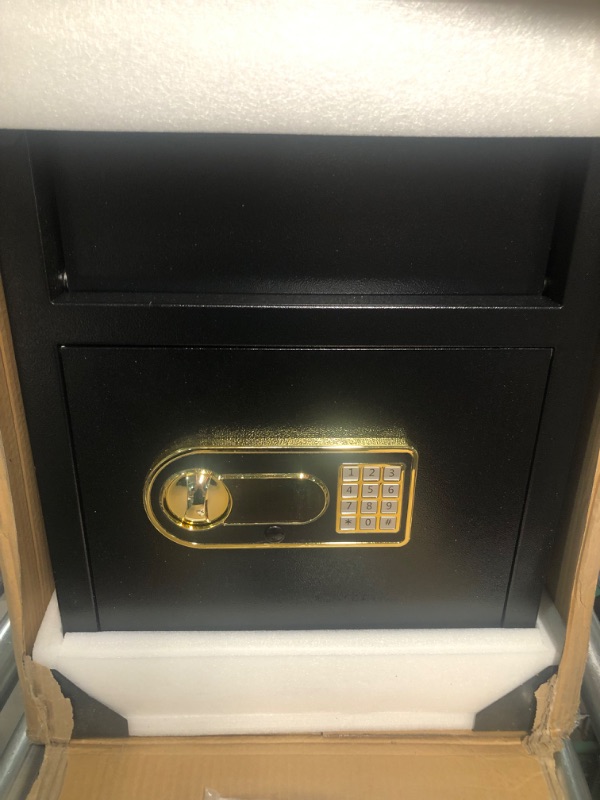 Photo 2 of **USED BUT APPEARS NEW**  2.6 Cubic Depository Drop Safe Box for Home Fire and Waterproof, Depository Safe with Drop Slot, Drop Box with Combination Lock for Money Documents Letters