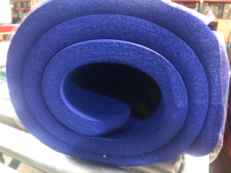 Photo 3 of **USED BUT APPEARS NEW**  ProsourceFit Extra Thick Yoga Pilates Exercise mat Blue 1"