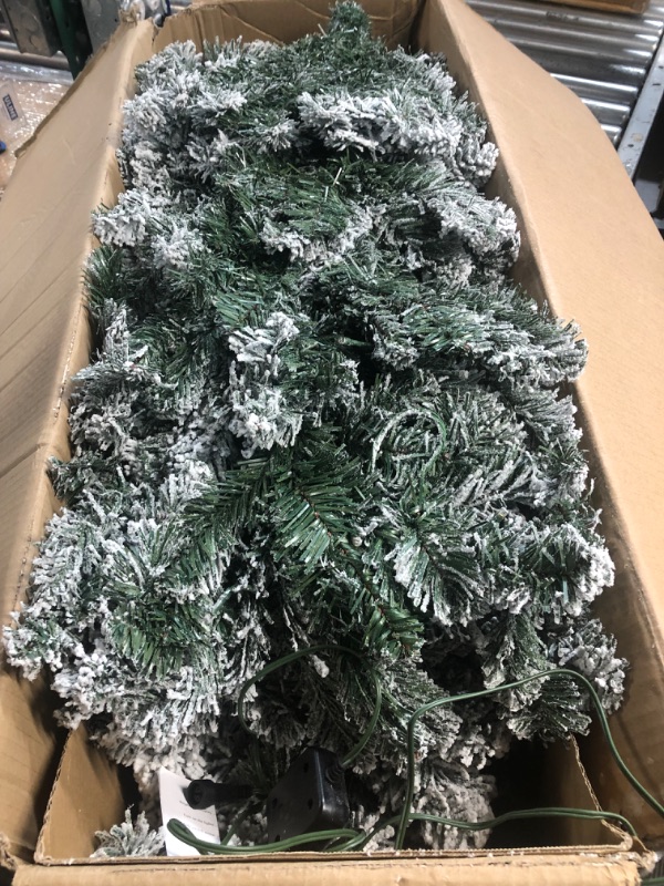 Photo 4 of **NON-REFUNDABLE-SEE COMMENTS**
**STOCK PHOTO FOR REFERENCE**
6.5 ft Frosted Lightly Snow Flocked Prelit Artificial Christmas Tree 