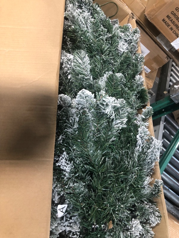 Photo 3 of **NON-REFUNDABLE-SEE COMMENTS**
**STOCK PHOTO FOR REFERENCE**
6.5 ft Frosted Lightly Snow Flocked Prelit Artificial Christmas Tree 