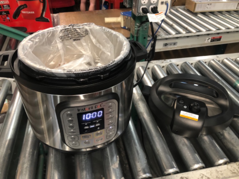 Photo 3 of **USED BUT APPEARS NEW**  Instant Pot Duo 7-in-1 Electric Pressure Cooker, Slow Cooker, Rice Cooker, Steamer, Sauté, Yogurt Maker, Warmer & Sterilizer, Includes App With Over 800 Recipes, Stainless Steel, 8 Quart 8QT Duo