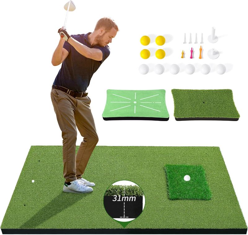 Photo 1 of **Stock photo for reference** 4 in 1 golf practice mats, Mats Only, Unsure on large turf size