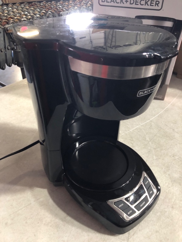 Photo 3 of **MISSING COFFEE POT **
Black+Decker CM1160B 12-Cup Programmable Coffee Maker, Black/Stainless Steel