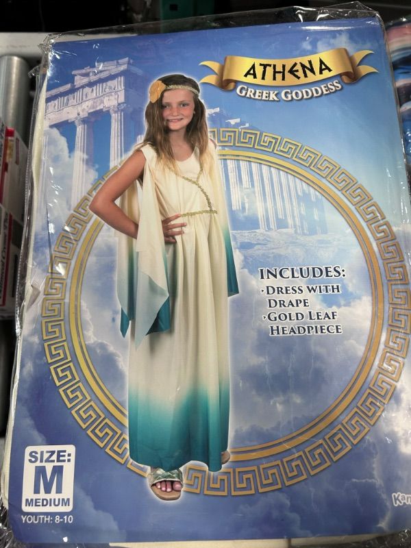 Photo 1 of Kangaroo Greek Goddess Dress with Gold Leaf Headpiece