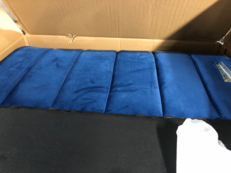 Photo 3 of ***PARTS ONLY****
US Pride Furniture Chesterfield Rolled Arm Modern Style Fabric Dark Blue Velvet Soft Living Room Loveseat with Removable Back Cushions & Solid Wood Support (S5644-5649) Sofas CARTON CONTENT 3/3 