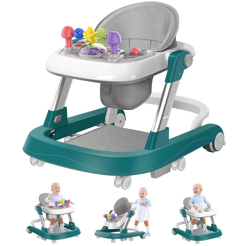 Photo 1 of Baby Walker with Wheels, 2-in-1 Activity Walker 6-18M