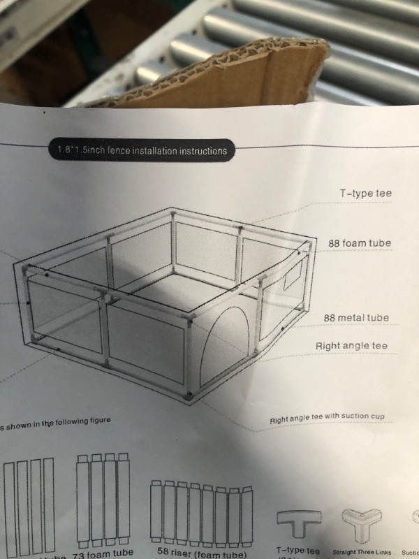 Photo 2 of Baby Playpen Baby Playard, Playpen for Babies and Toddlers with Gate, 50x50 Baby Fence, Sturdy Safety Playpen, Indoor & Outdoor Kids Activity Center?with Mat?